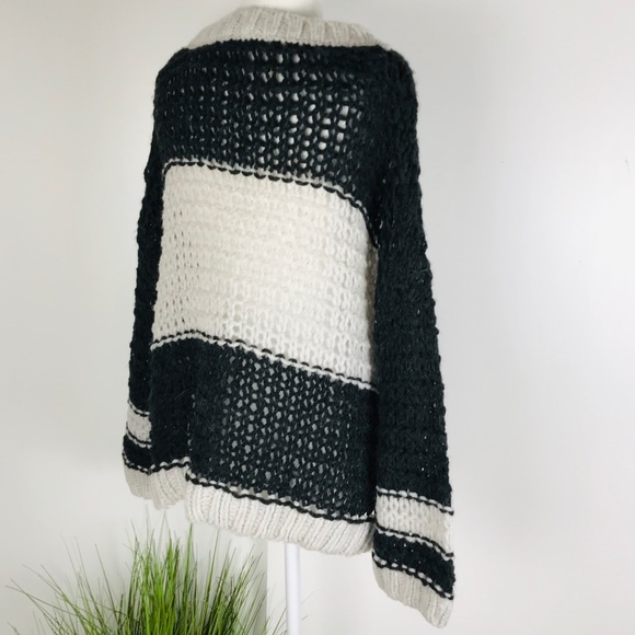 Free People Oversized Loose Chunky Knit Sweater Sm - Picture 3 of 8